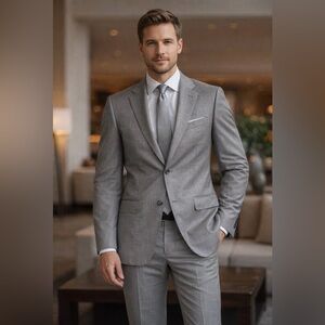 Boglioli Brown-Gray Mens Jacket with Subtle Texture
